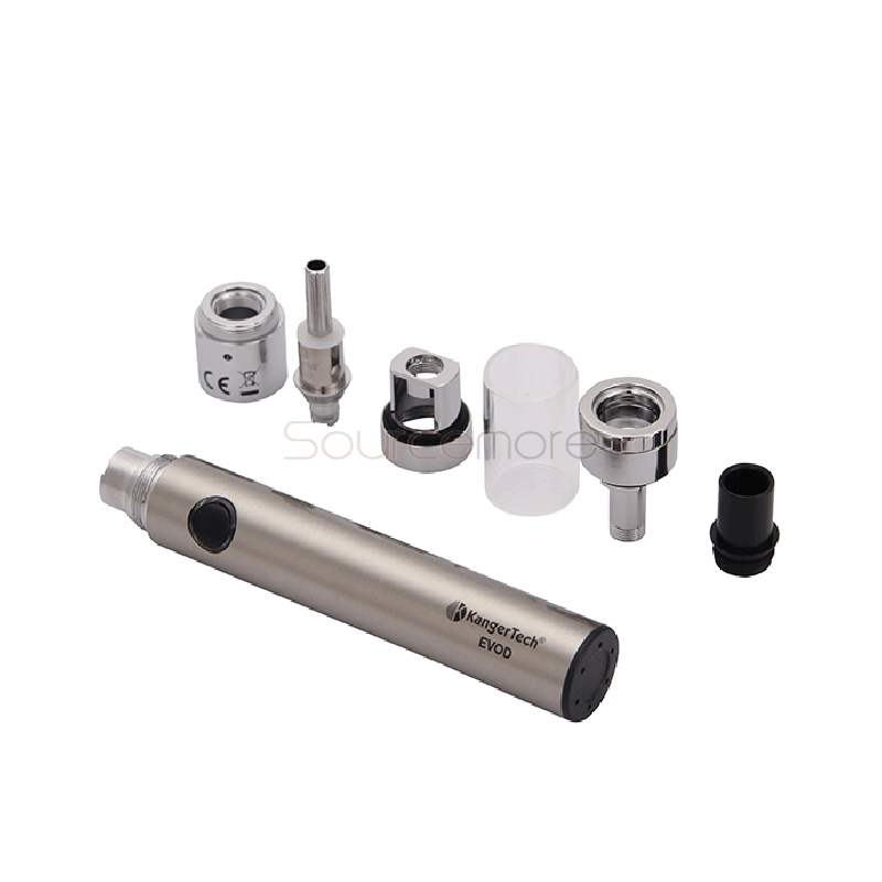 Kanger Top Evod Top-filling Design VOCC-T 1.7ml Top Evod Tank with 650mah Evod Battery Starter Kit-Silver