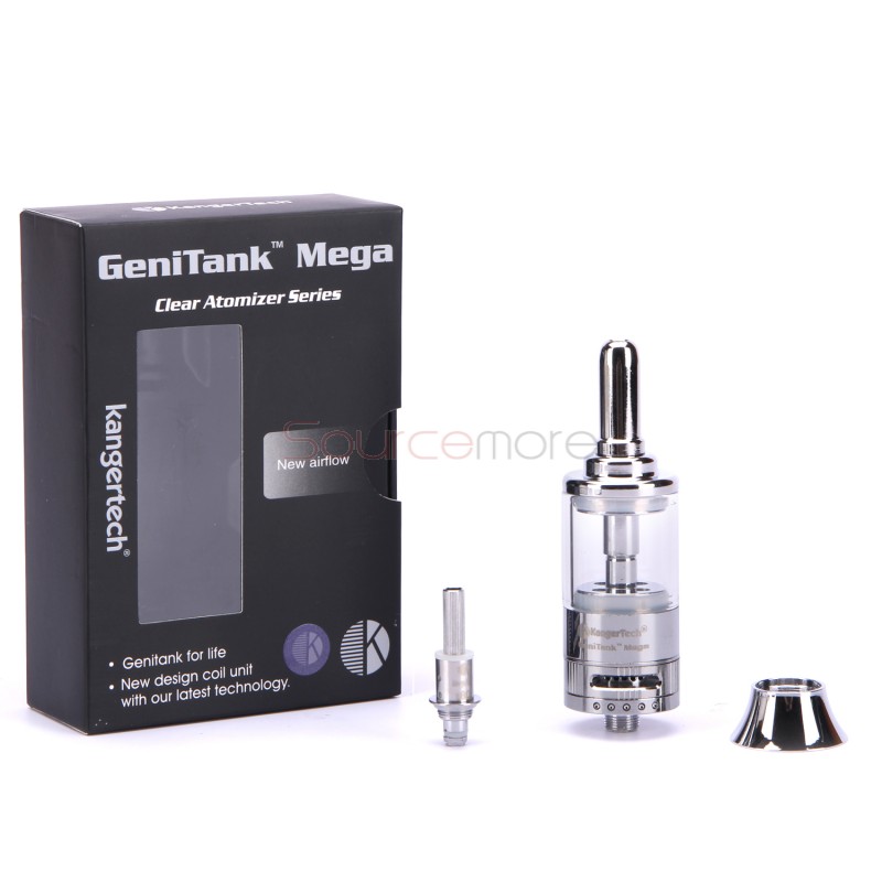 Kanger Genitank Mega 3.8ml Clearmoizer Airflow Control Glass Clear Atomizer