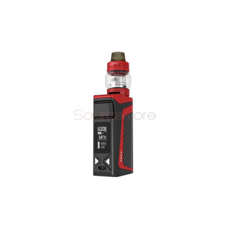 IJOY Elite Mini 60W 3 in 1 Kit with 2ml/3ml and 2200mah Built-in Capacity- Matte Red