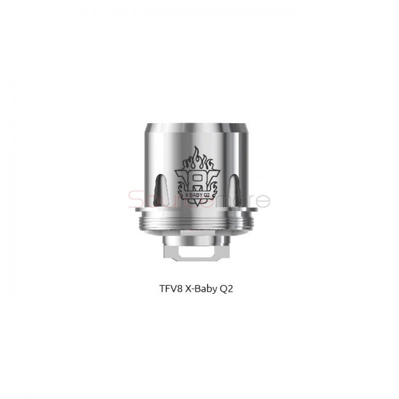 Smok TFV8 X-Baby Q2 0.4ohm Dual Coils Replacement Coil for TFV8 X-Baby 3pcs-0.4ohm 