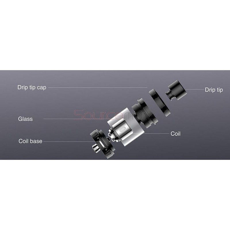 Kanger Vola Sub Ohm Tank with 2.0ml Capacity and Bottom Airflow Control-Orange