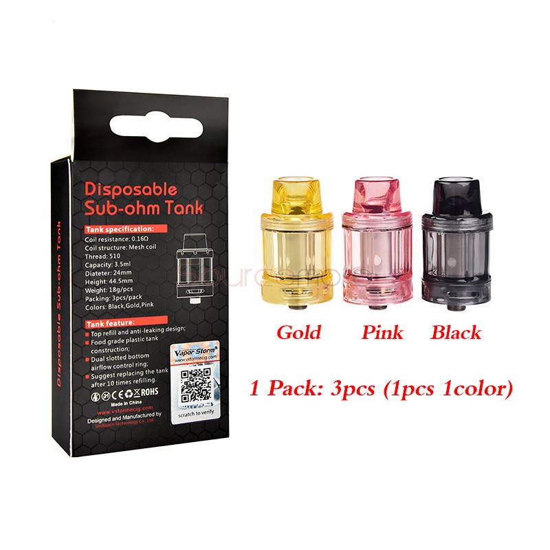 Vapor Storm Disposable Tank 3pcs