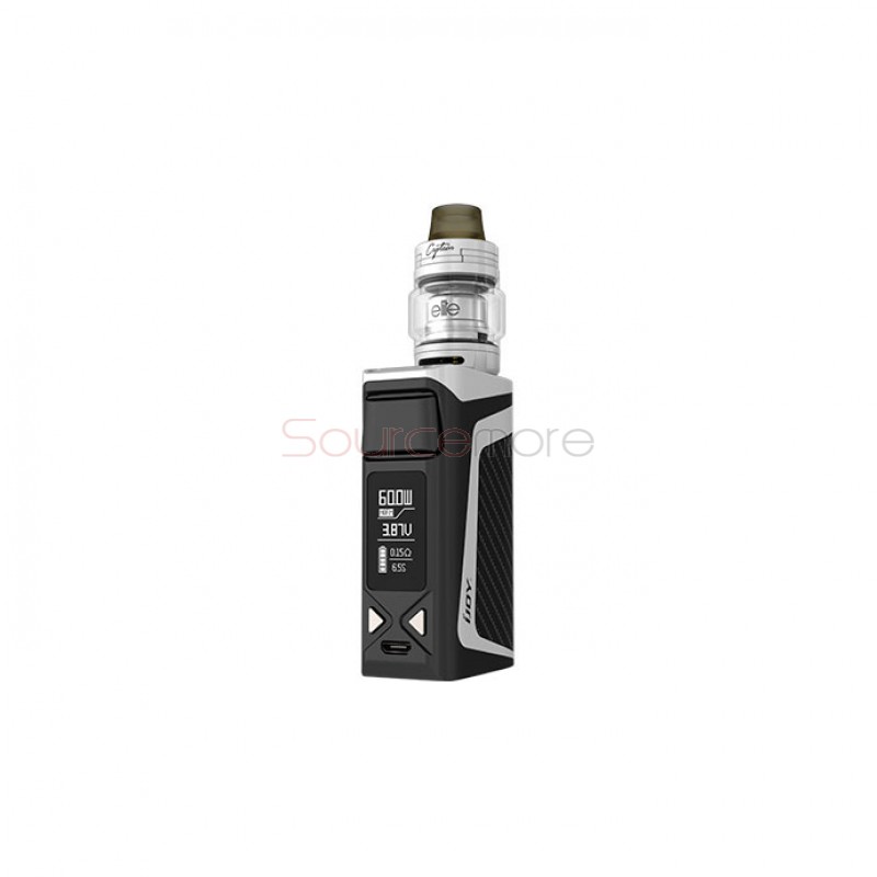 IJOY Elite Mini 60W 3 in 1 Kit with 2ml/3ml and 2200mah Built-in Capacity- Mirror White
