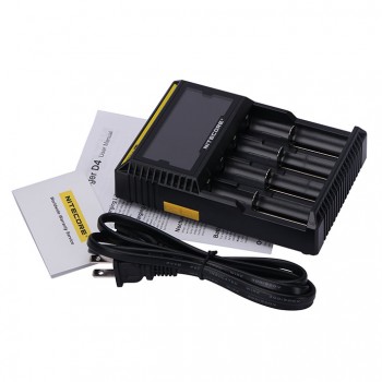 Nitecore D4 Digicharger with 4 Channels for Li-ion Battery - EU Plug