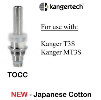 5PCS Kanger New TOCC Organic Cotton Coils for T3S MT3S  - 2.5ohm