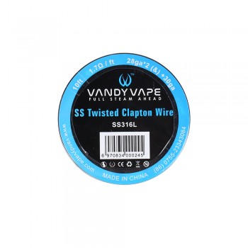 Vandy Vape Twisted Clapton Wire SS 316L 28ga2(&)+30ga